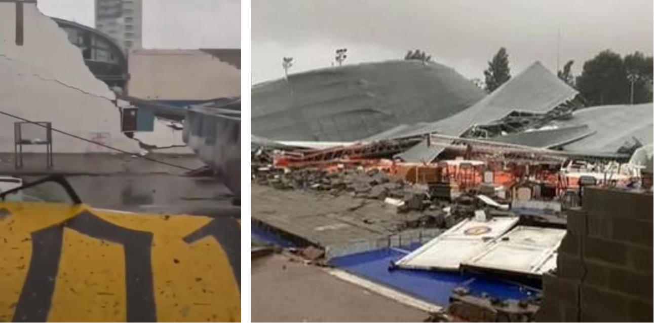 13 θύματα μετά την κατάρρευση στέγης αθλητικής εγκατάστασης κατά τη διάρκεια καταιγίδας με ανέμους άνω των 140 km/h
