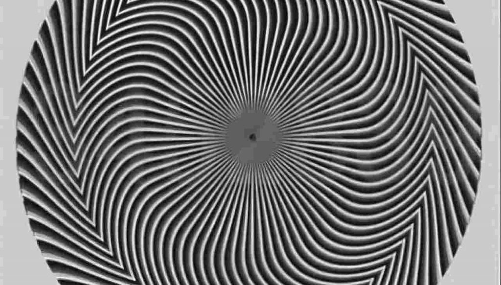 Test visivo della spirale con numeri